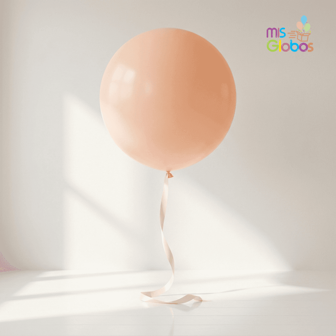 Globo de látex durazno mate