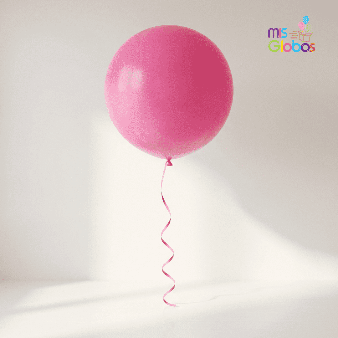 Globo de látex fucsia mate