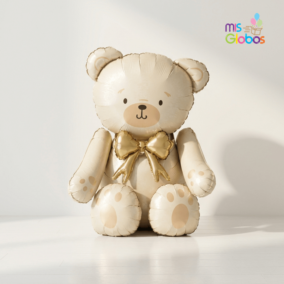 Globo Gigante Osito Crema - Mis Globos