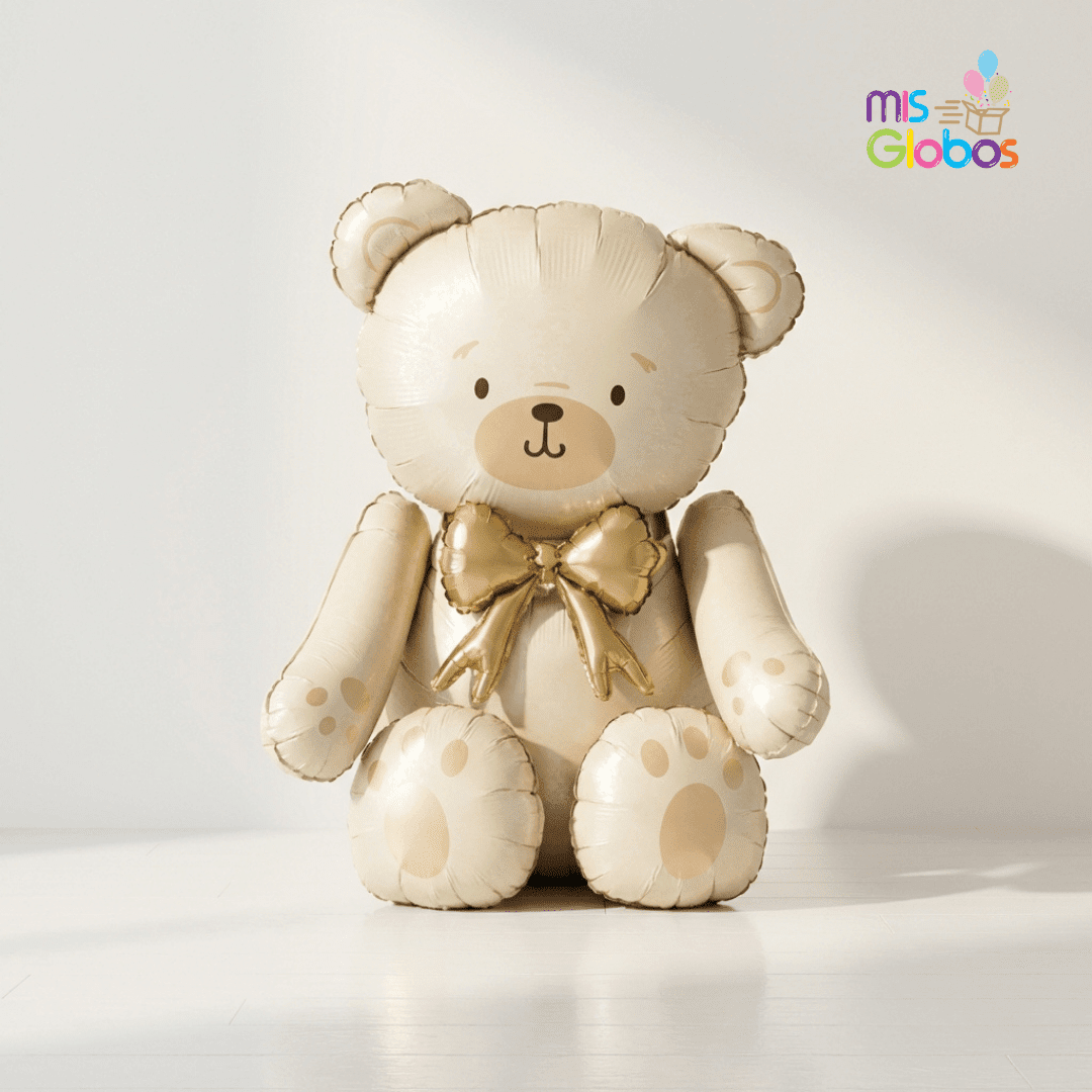 Globo Gigante Osito Crema - Mis Globos