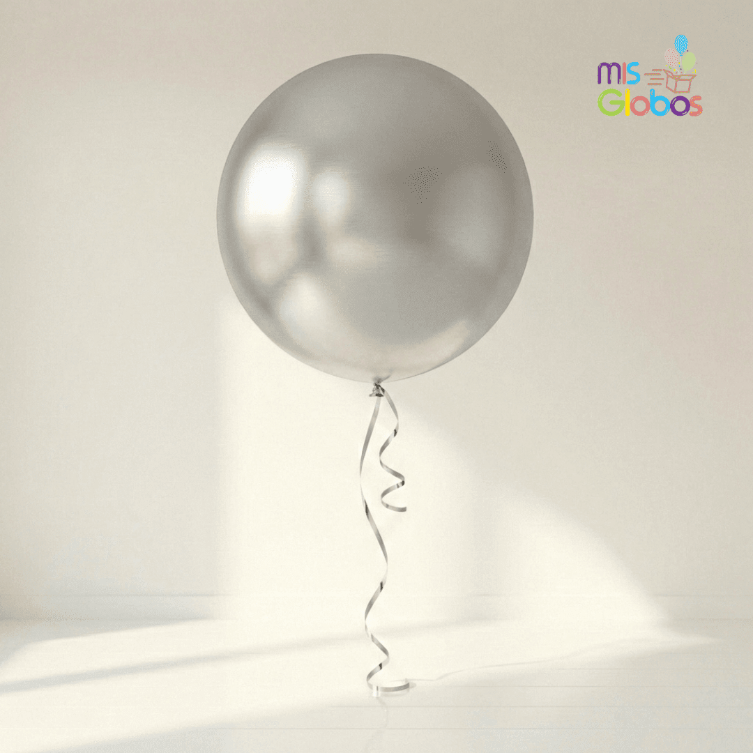 Globo GIGANTE Plata Metal - Mis Globos