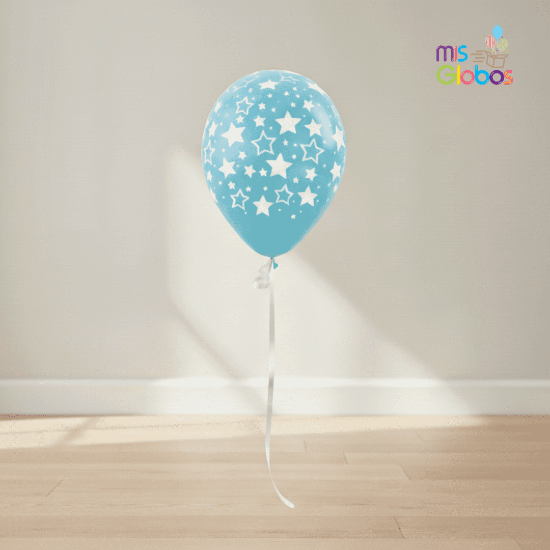 Globo látex estrellas - Mis Globos