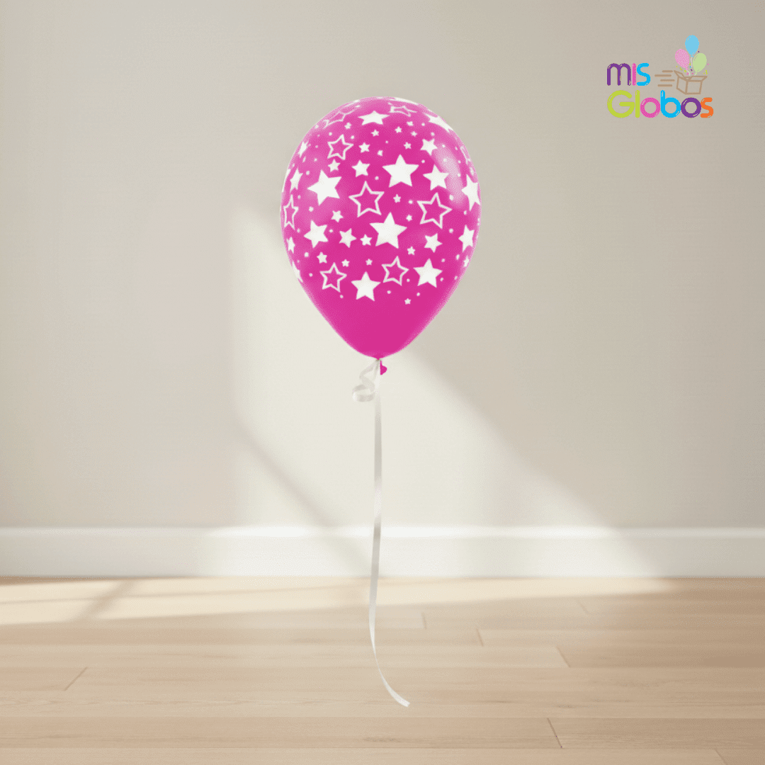 Globo látex estrellas - Mis Globos