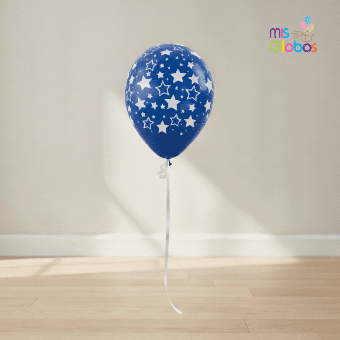 Globo látex estrellas - Mis Globos