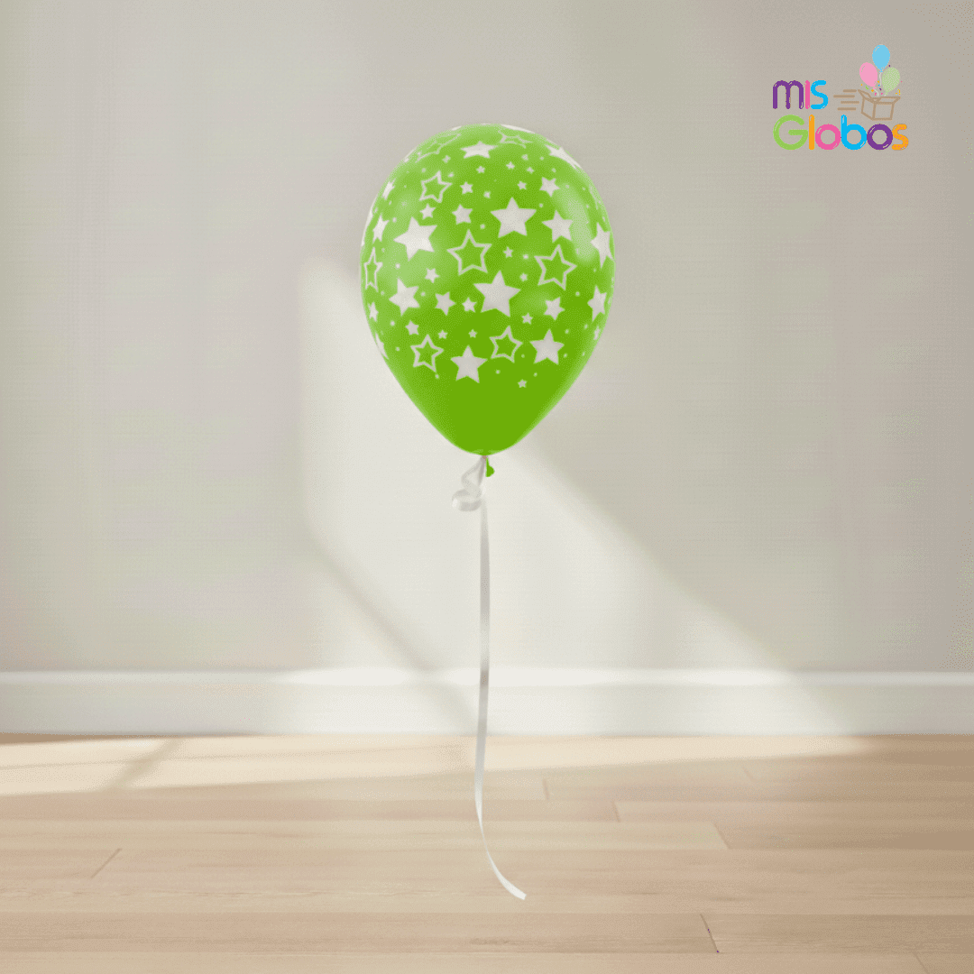 Globo látex estrellas - Mis Globos
