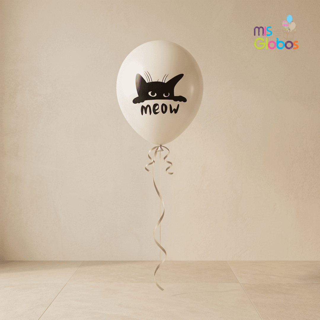 Globo látex Gatito