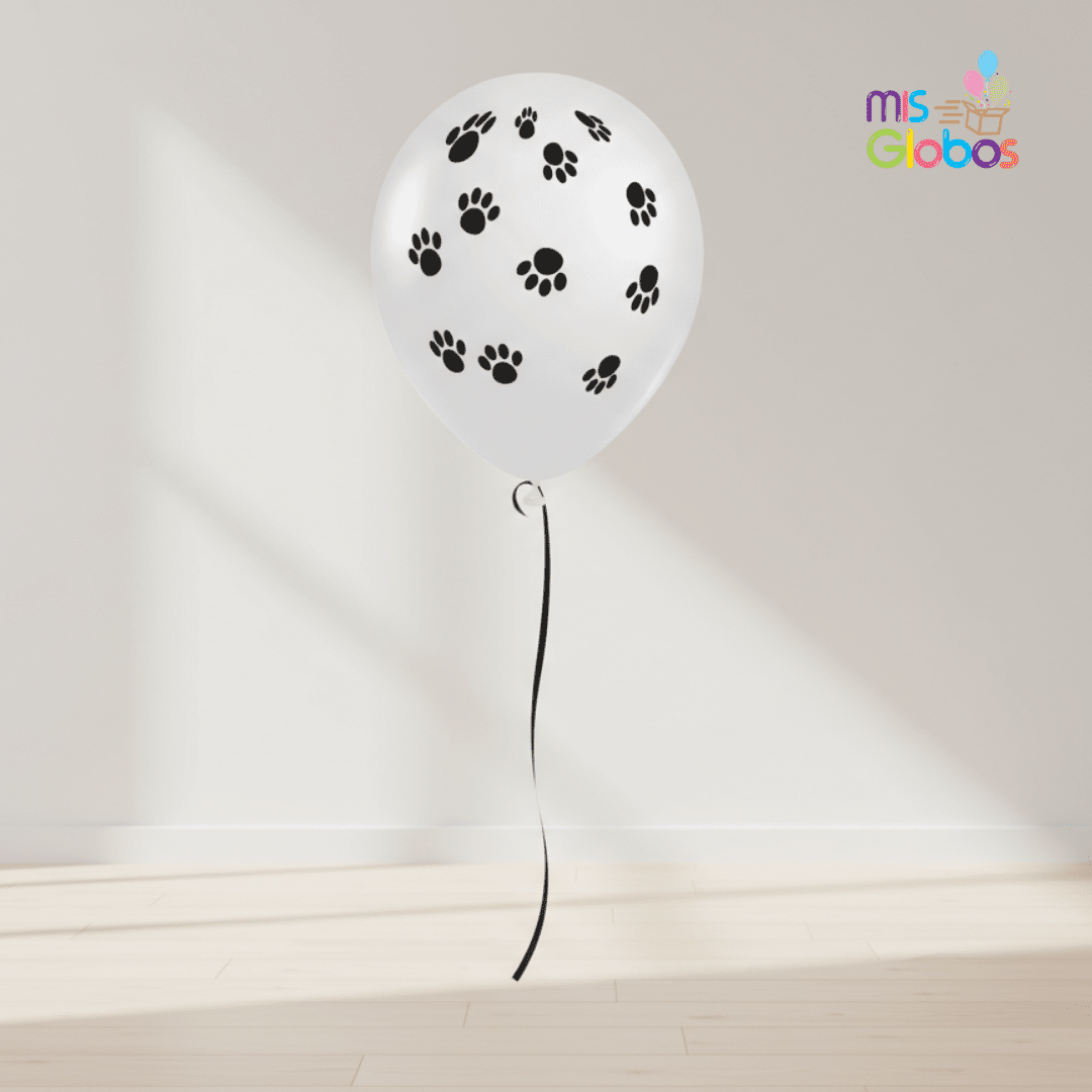 Globo látex Huellas