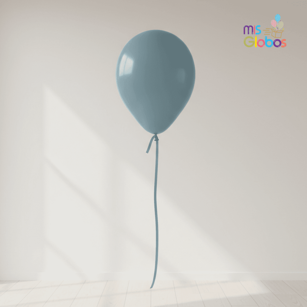 Globo Latex Turquesa Viejo Pastel hinchado con Helio por unidades.