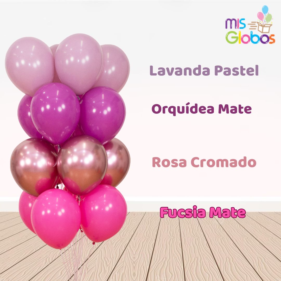 Globo Lavanda Pastel hinchado con Helio por unidades.