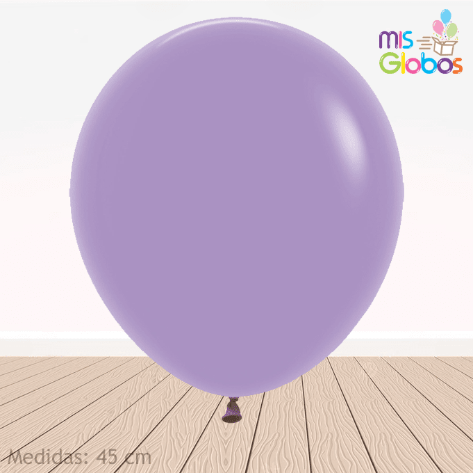 Globo Lila mate hinchado con Helio por unidades.