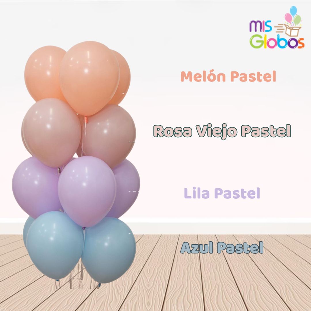 Globo Lila Pastel hinchado con Helio por unidades.