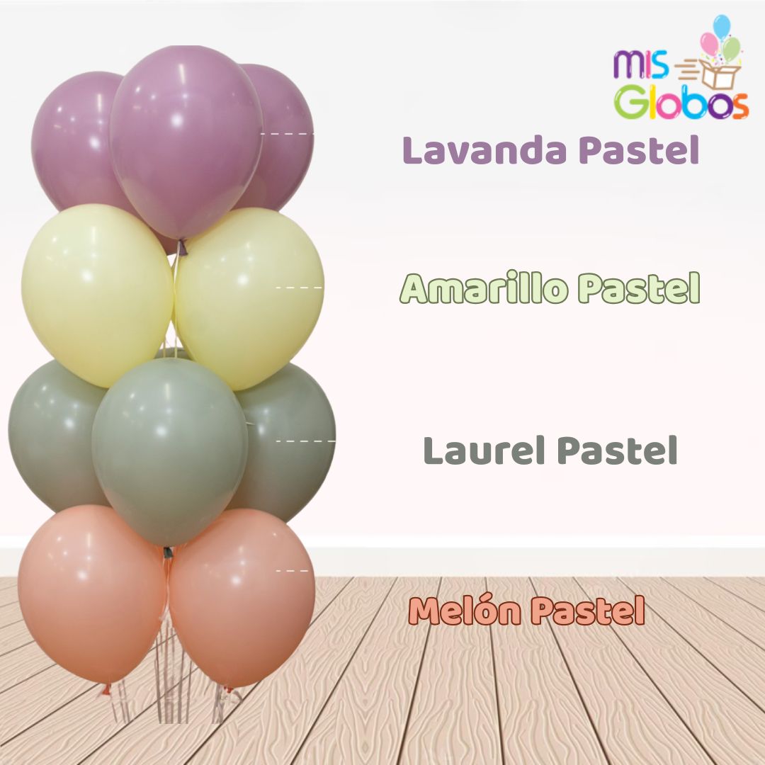 Globo Lavanda Pastel hinchado con Helio por unidades.