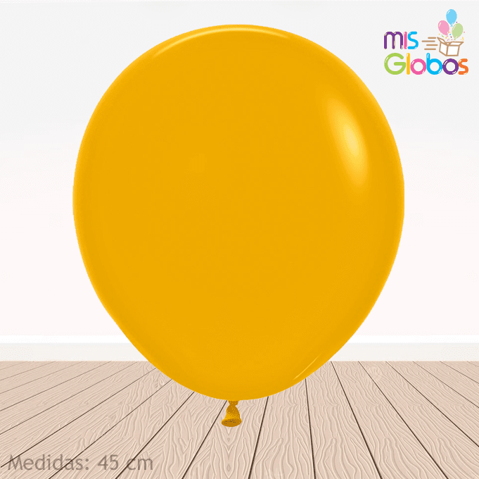 Globo Mostaza mate hinchado con Helio por unidades. - Mis Globos
