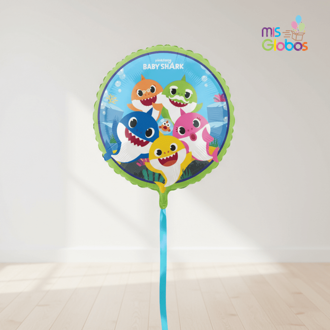 Globo Mylar Baby Shark de 45 cm. - Mis Globos