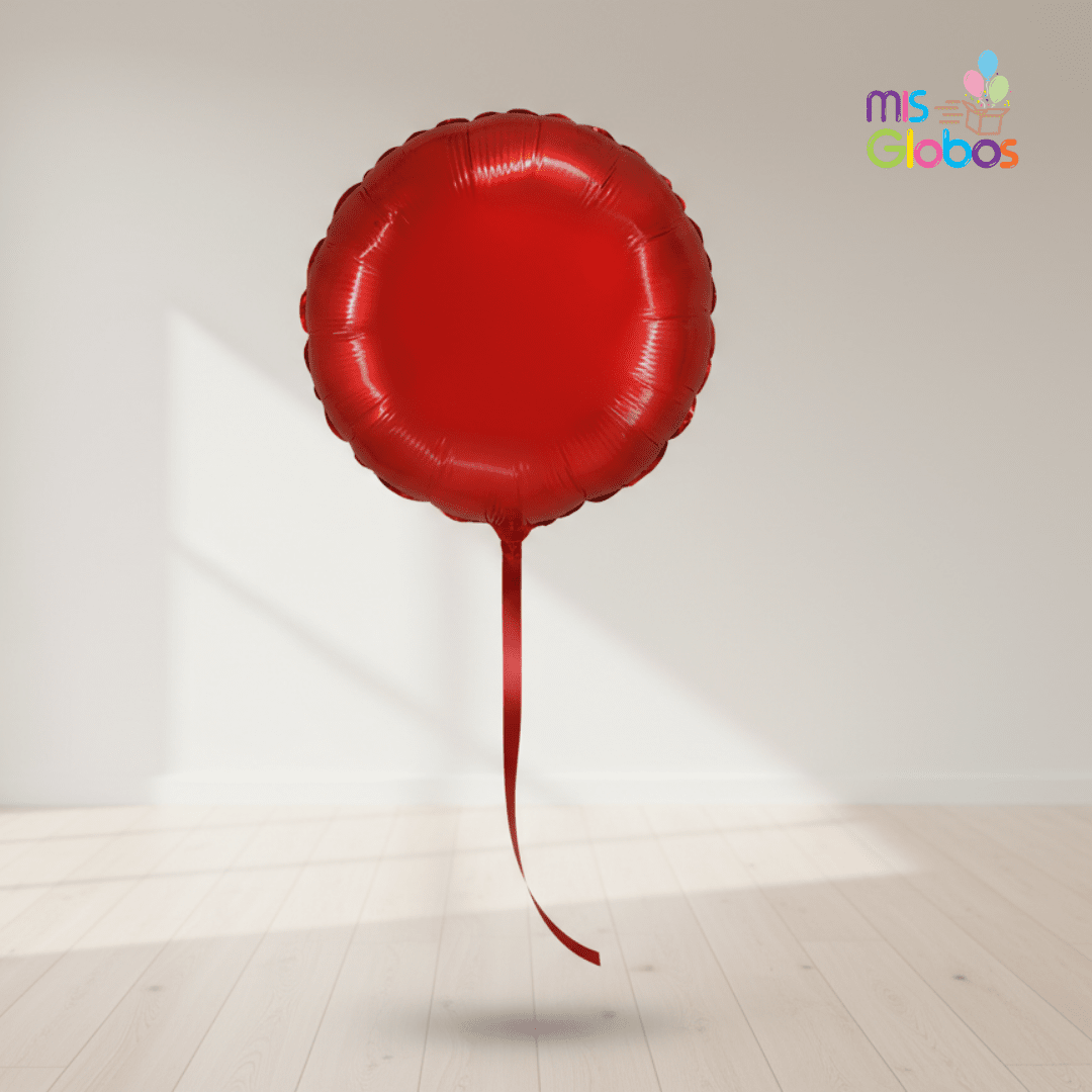 Globo Mylar Círculo Rojo 81 cm