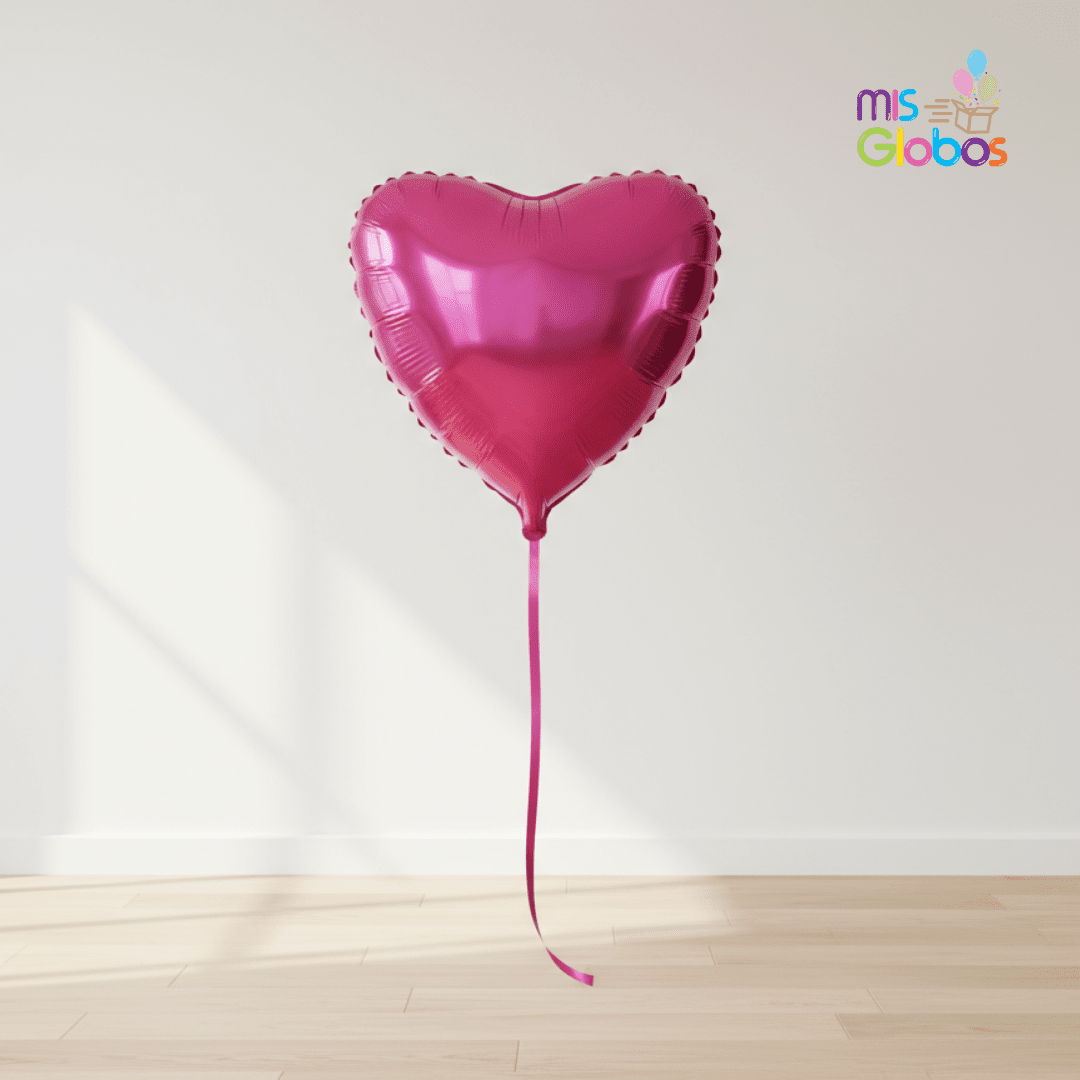 Globo Mylar Corazón Fucsia 81 cm
