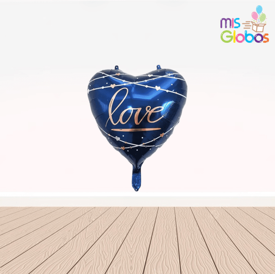 Globo mylar corazón LOVE
