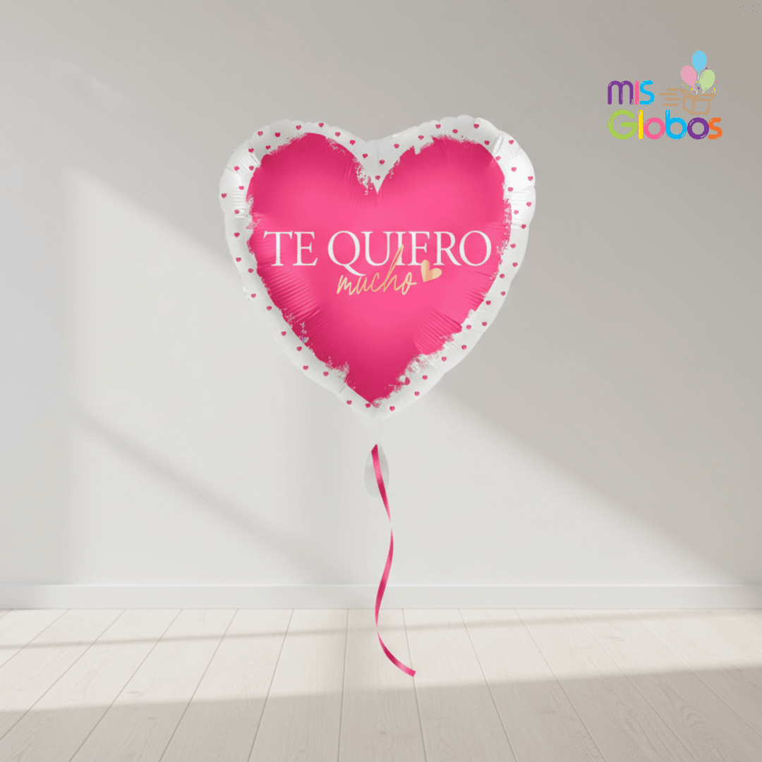 Globo mylar corazón Te Quiero mucho - Mis Globos