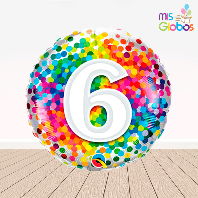 Globo mylar Edades multicolor