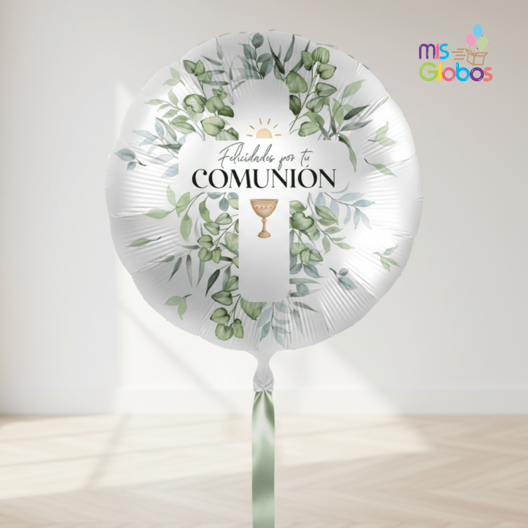 Globo Mylar Felicidades Mi Primera Comunión - Mis Globos