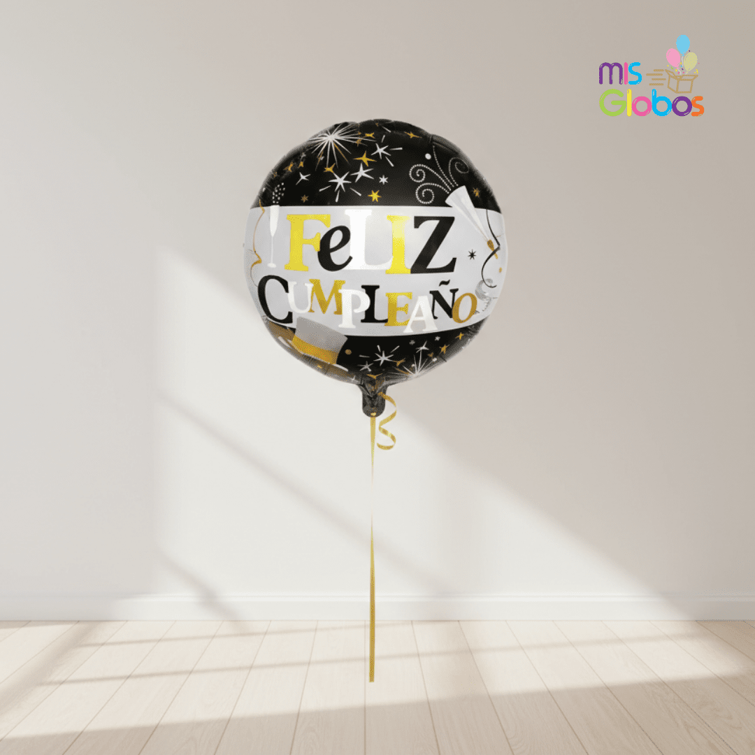 Globo mylar Feliz Cumpleaños Elegance
