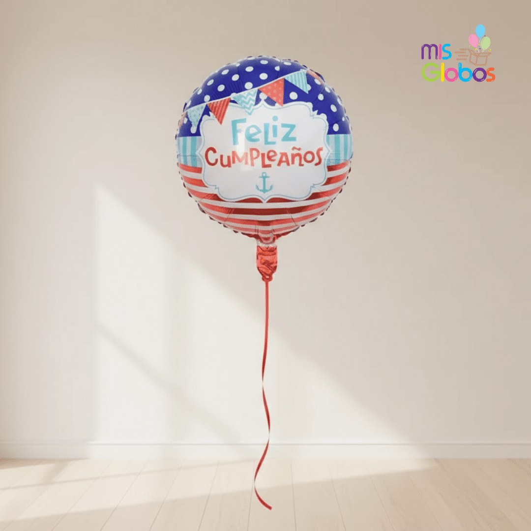 Globo mylar Feliz cumpleaños Marinero