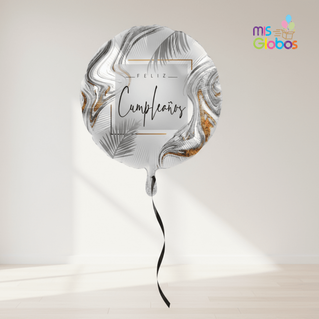 Globo mylar Feliz Cumpleaños Moderno
