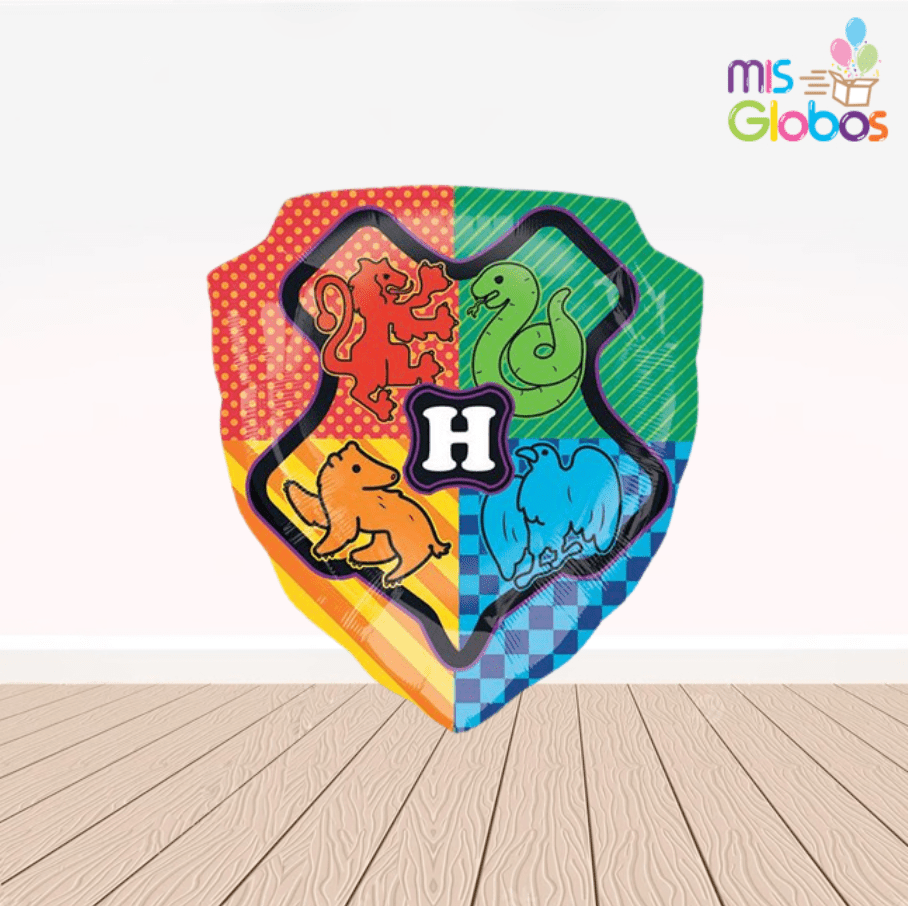Globo Mylar forma escudo de Hogwarts