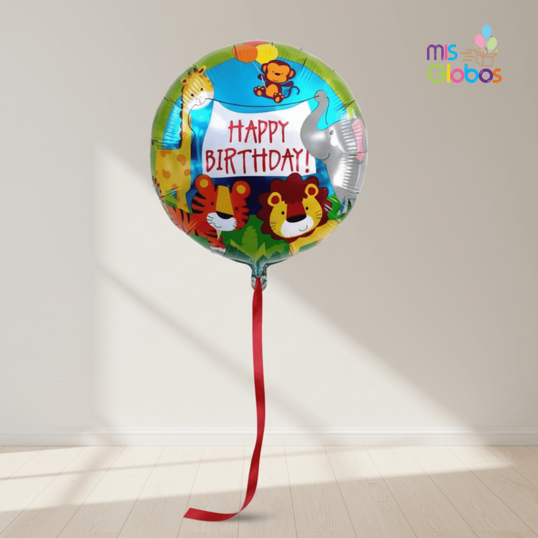 Globo mylar Happy Birthday Selva