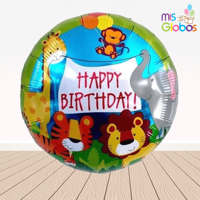 Globo mylar Happy Birthday Selva