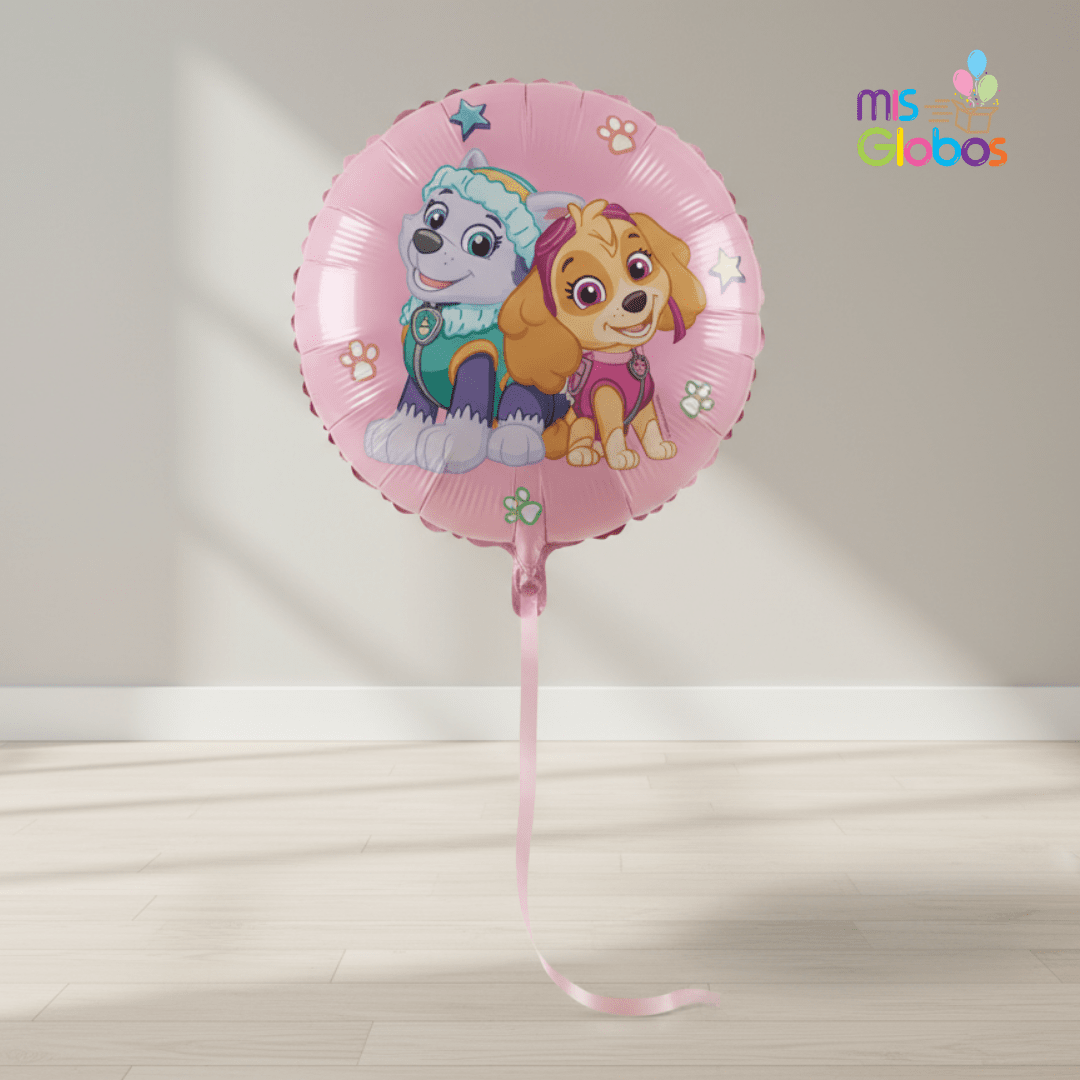 Globo Mylar Patrulla Canina Everest y Skye - Mis Globos