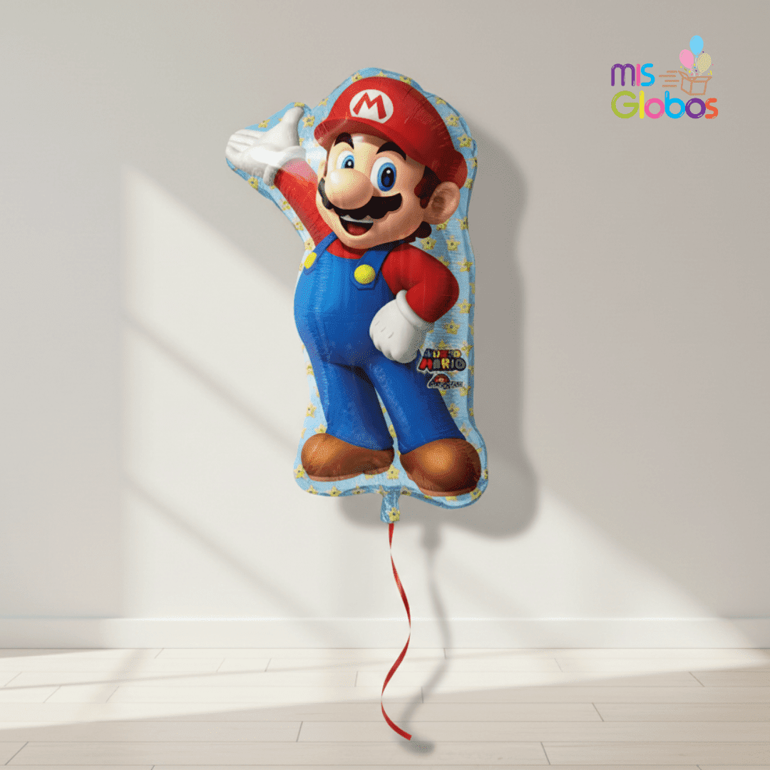 Globo Mylar superforma Mario Bros