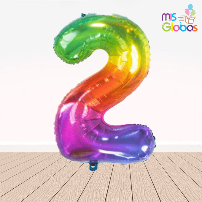 Globo Número Gumy Multicolor 86 Cm