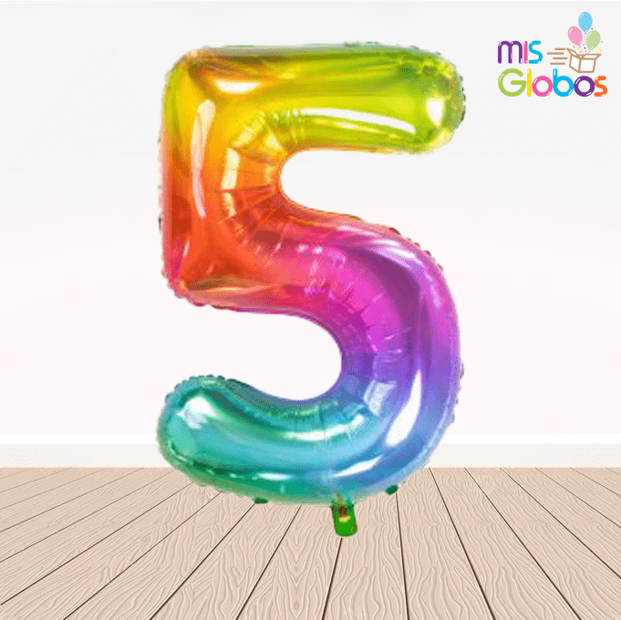Globo Número Gumy Multicolor 86 Cm