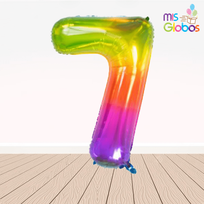 Globo Número Gumy Multicolor 86 Cm