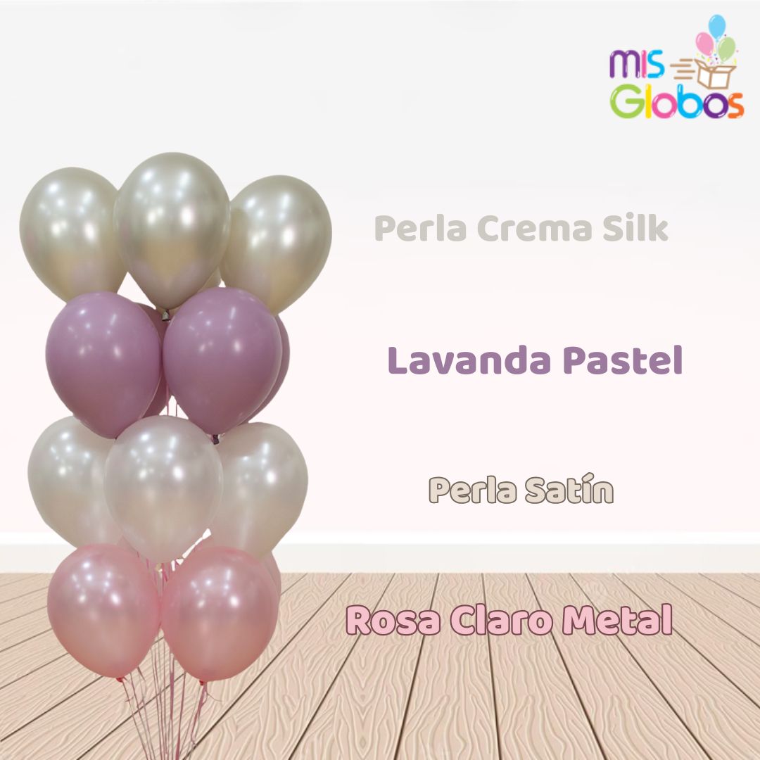 Globo Lavanda Pastel hinchado con Helio por unidades.