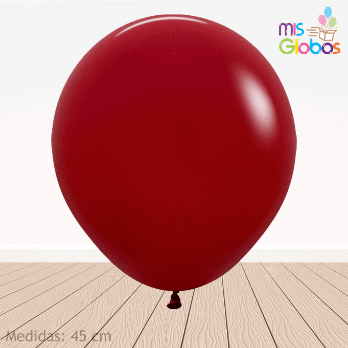 Globo Rojo Imperial mate hinchado con Helio por unidades. - Mis Globos