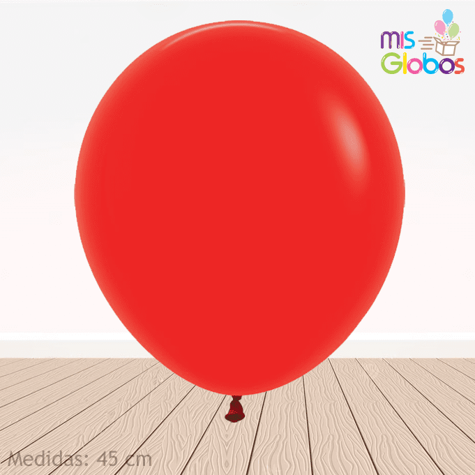 Globo Rojo mate hinchado con Helio por unidades. - Mis Globos