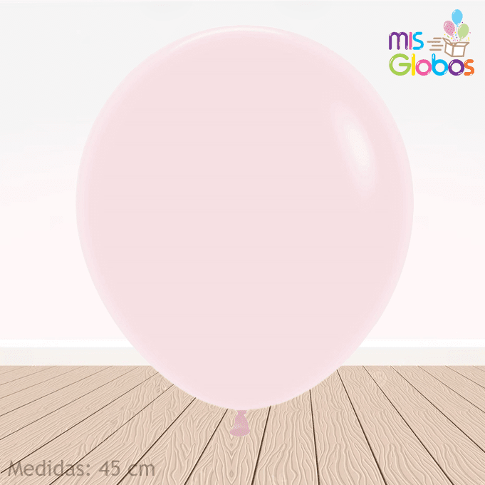 Globo Rosa Pastel hinchado con Helio por unidades.