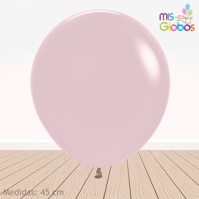 Globo Rosa Viejo Pastel hinchado con Helio por unidades.