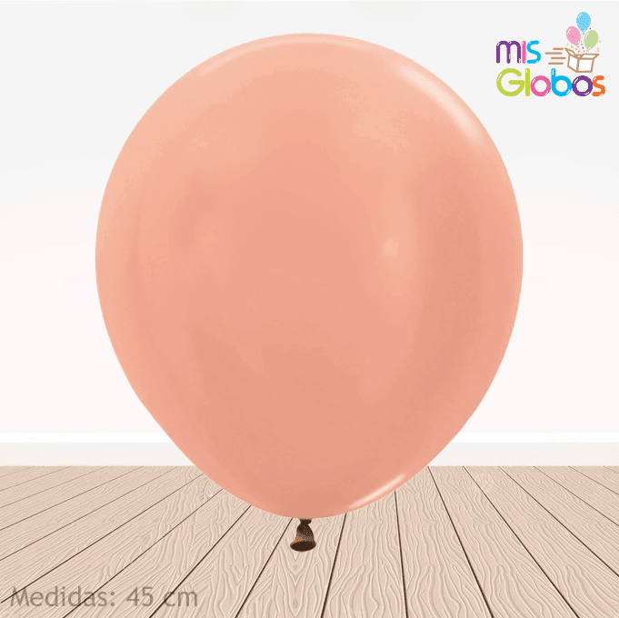 Globo Rose Gold Metal hinchado con Helio por unidades.