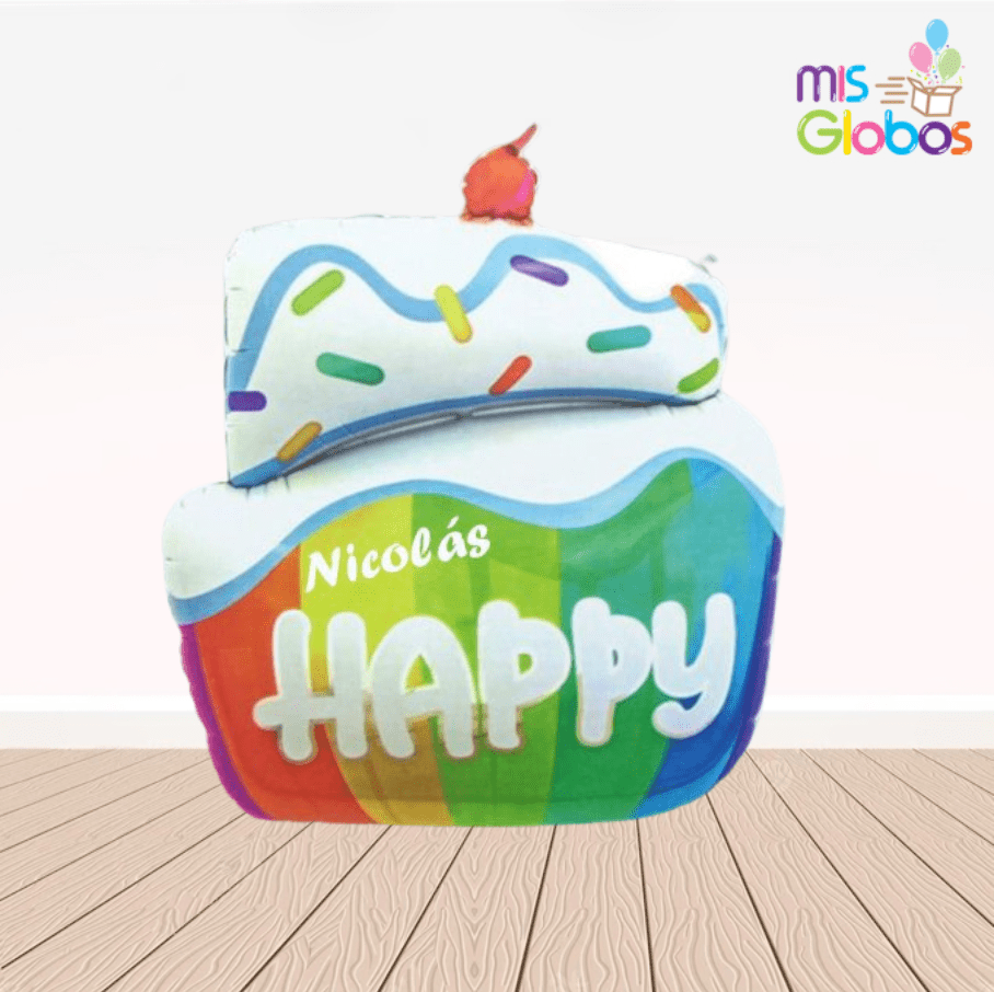 Globo superforma Tarta Happy