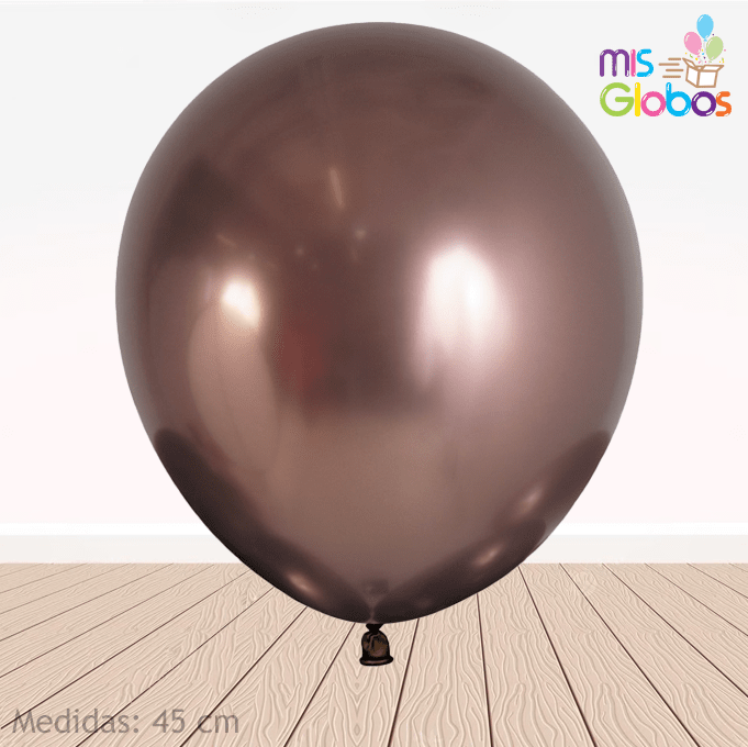 Globo Trufa Cromado hinchado con Helio por unidades. - Mis Globos