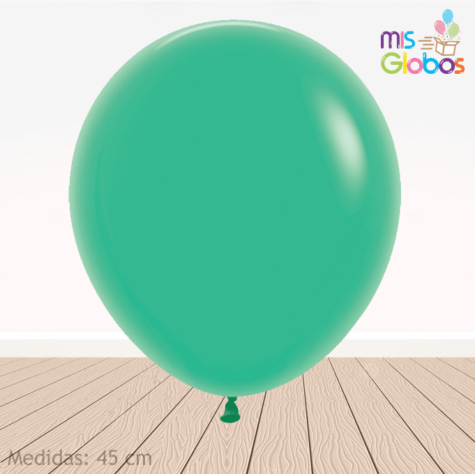 Globo Verde mate hinchado con Helio por unidades. - Mis Globos