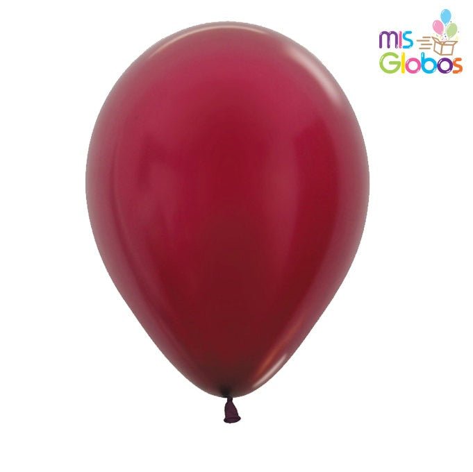 Globo Vinotinto metal hinchado con Helio por unidades - Mis Globos