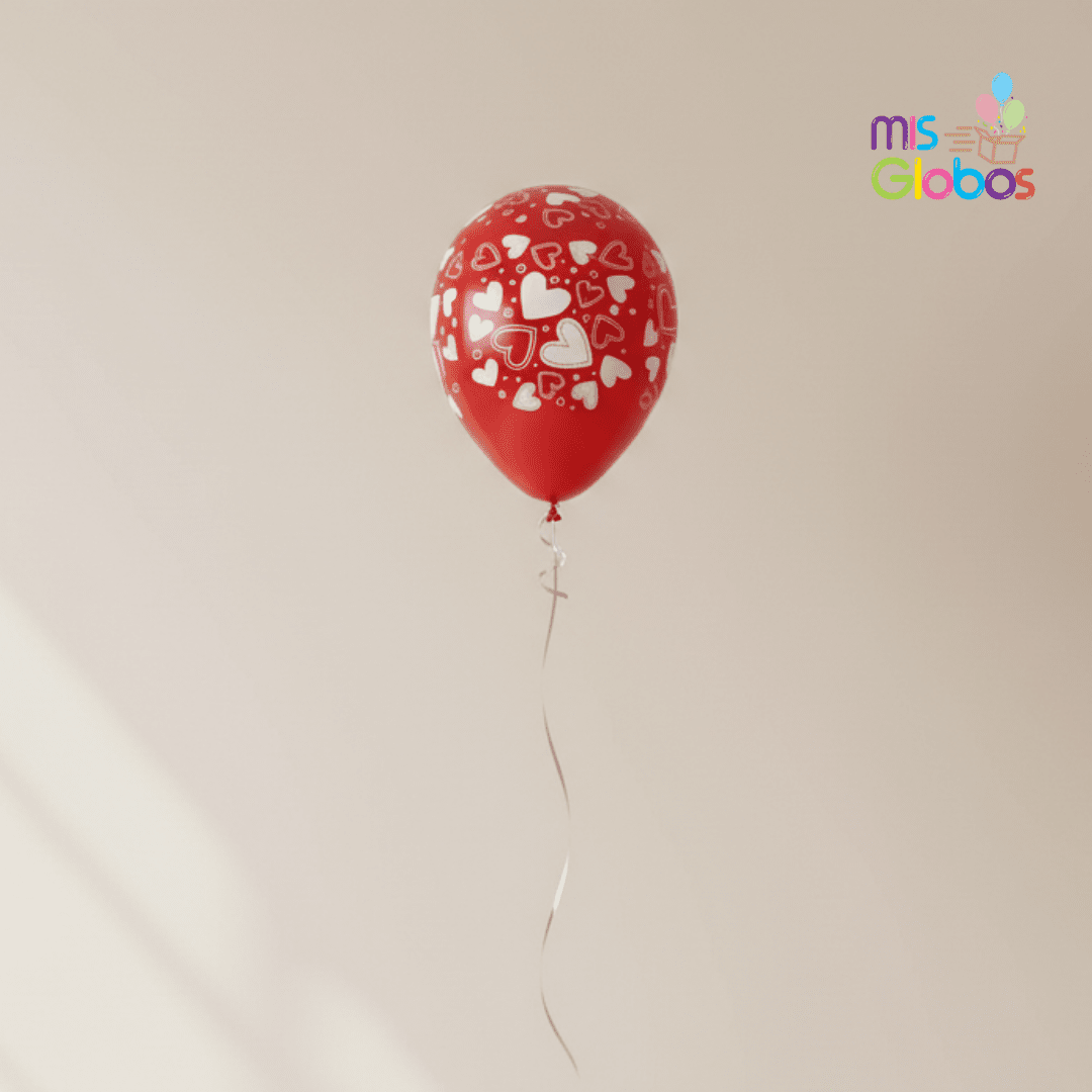 Globos látex corazones