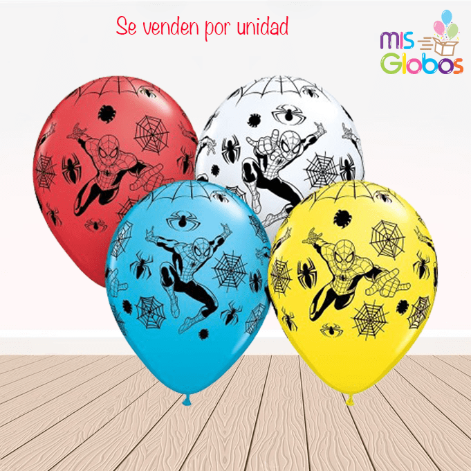 Globos de Látex Spiderman - Mis Globos