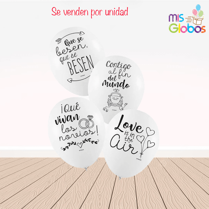 Globos látex frases de boda - Mis Globos