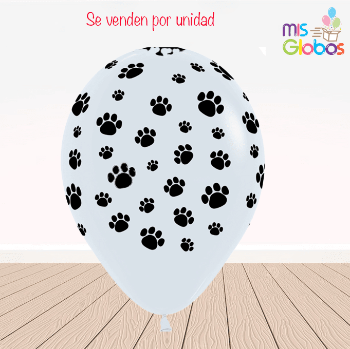 Globos látex Huellas