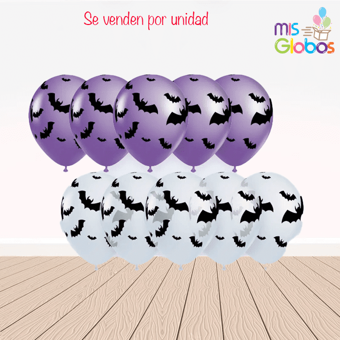 Globos látex Murciélagos